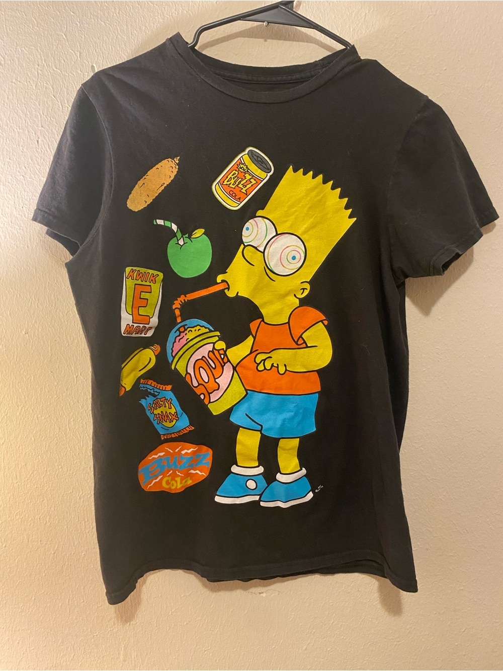 Men’s Simpsons Retro Full Graphic T Shirt SzSmall